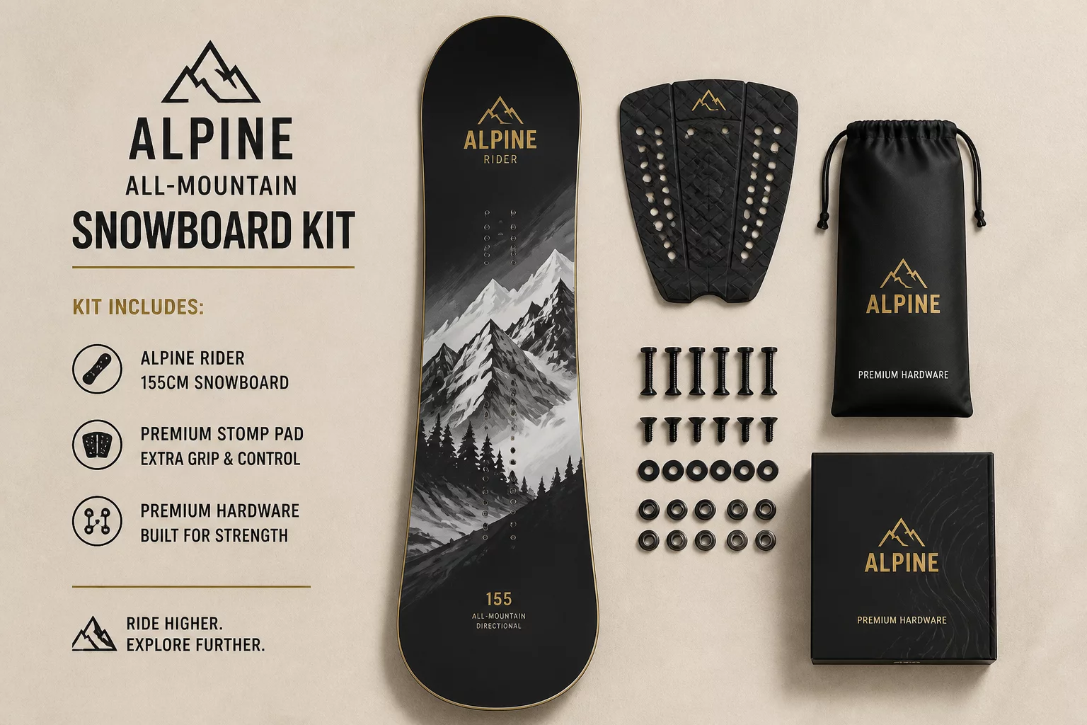 Alpine All-Mountain Snowboard Kit